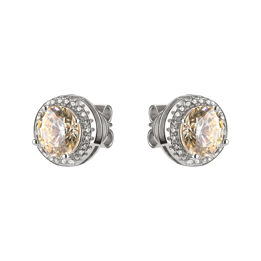Серьги из серебра 925 с кубическим цирконием