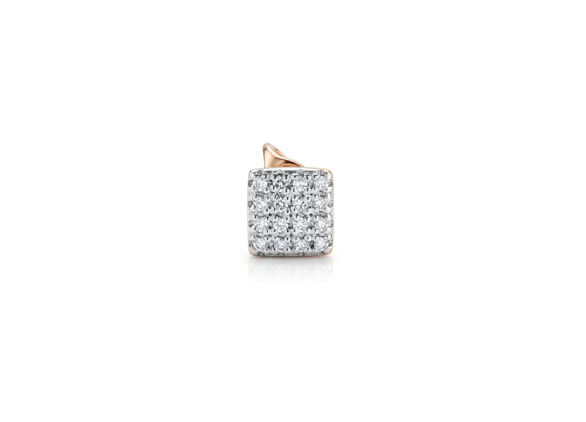 Серьги из золота 585 с бриллиантами