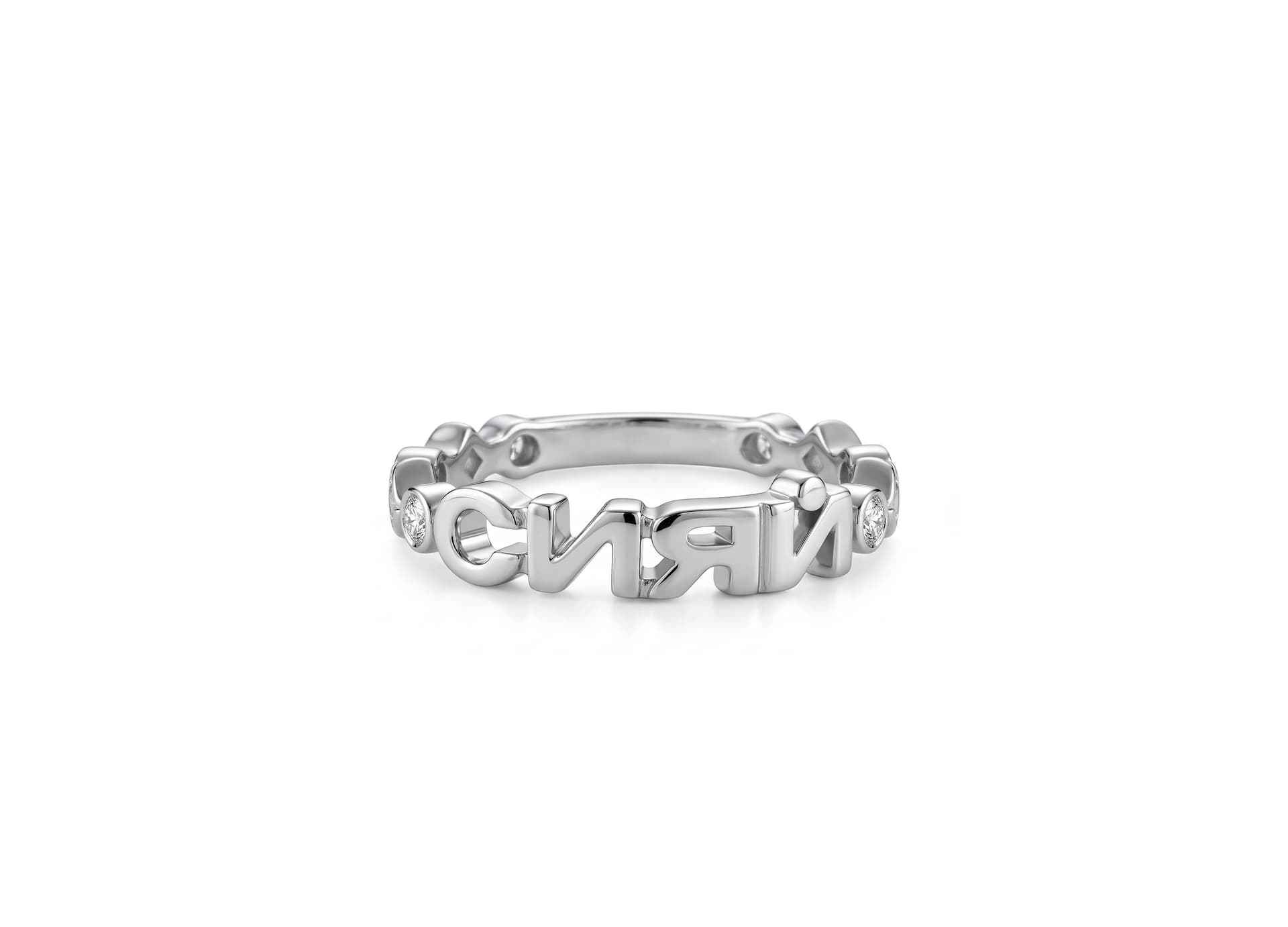 Кольцо из серебра 925 с фианитами