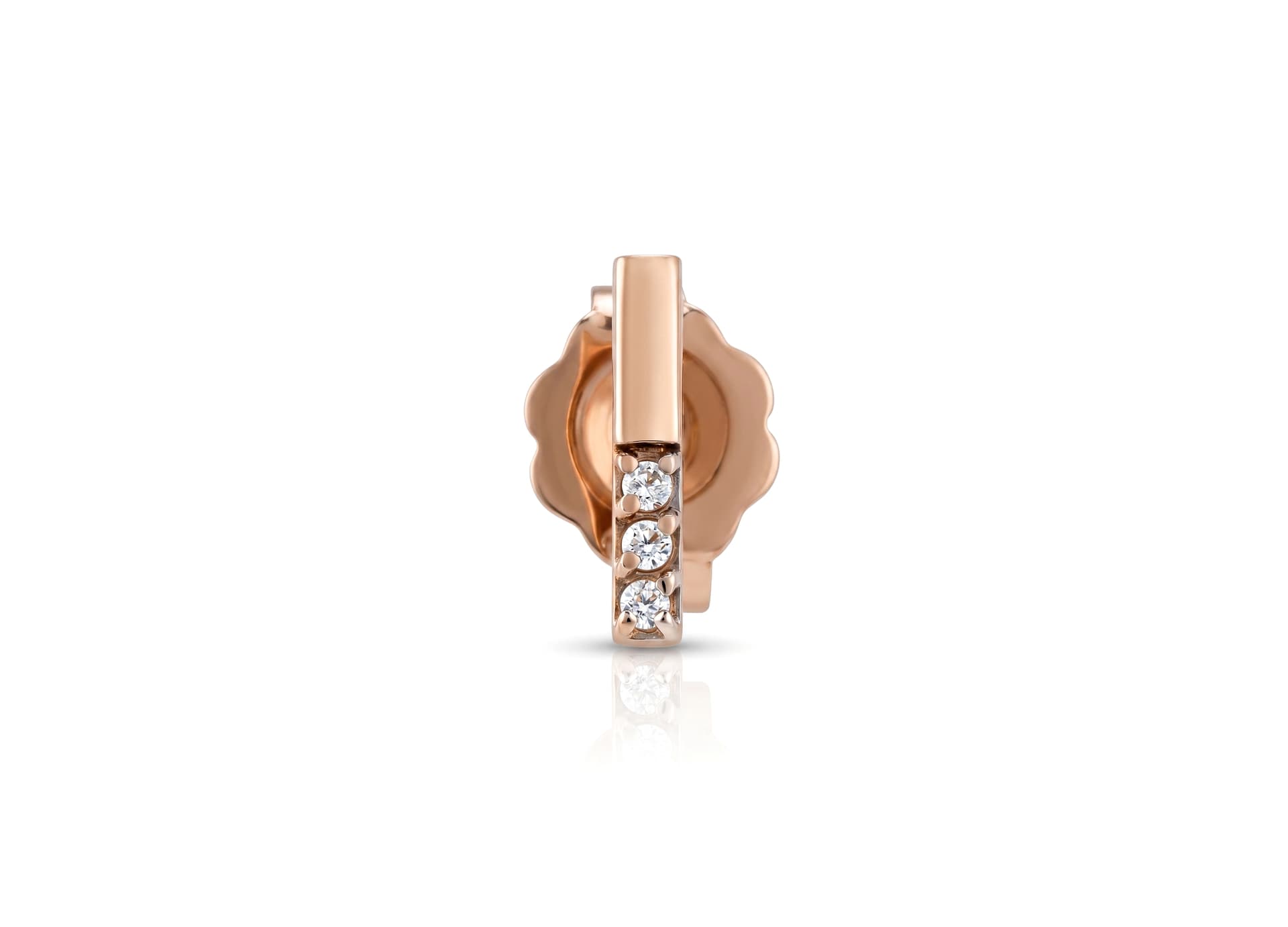 Серьги из золота 585 с фианитами