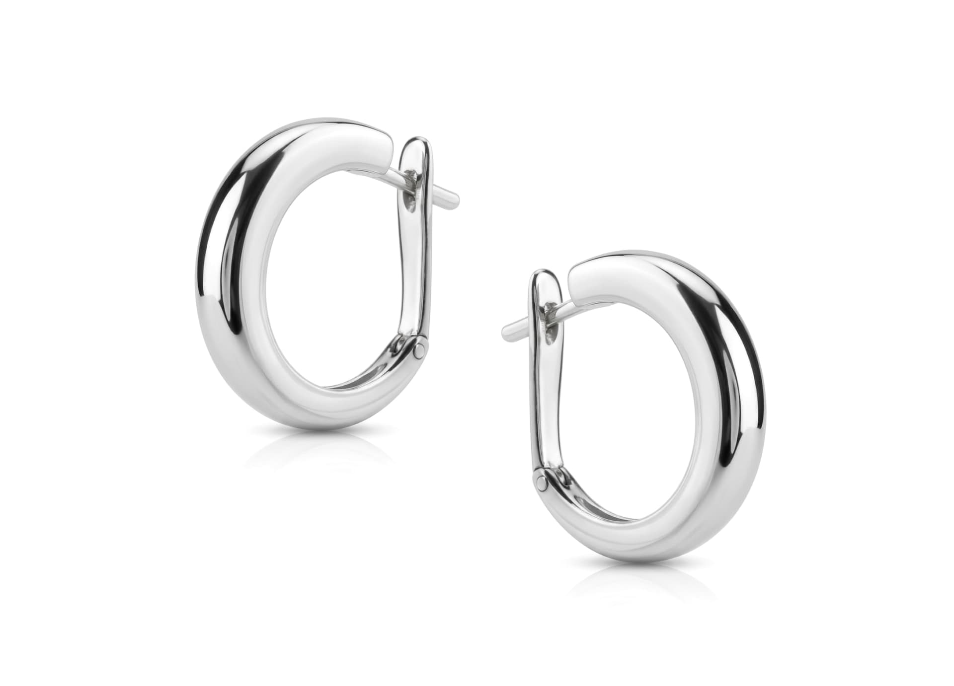 Серьги из серебра 925 без вставки