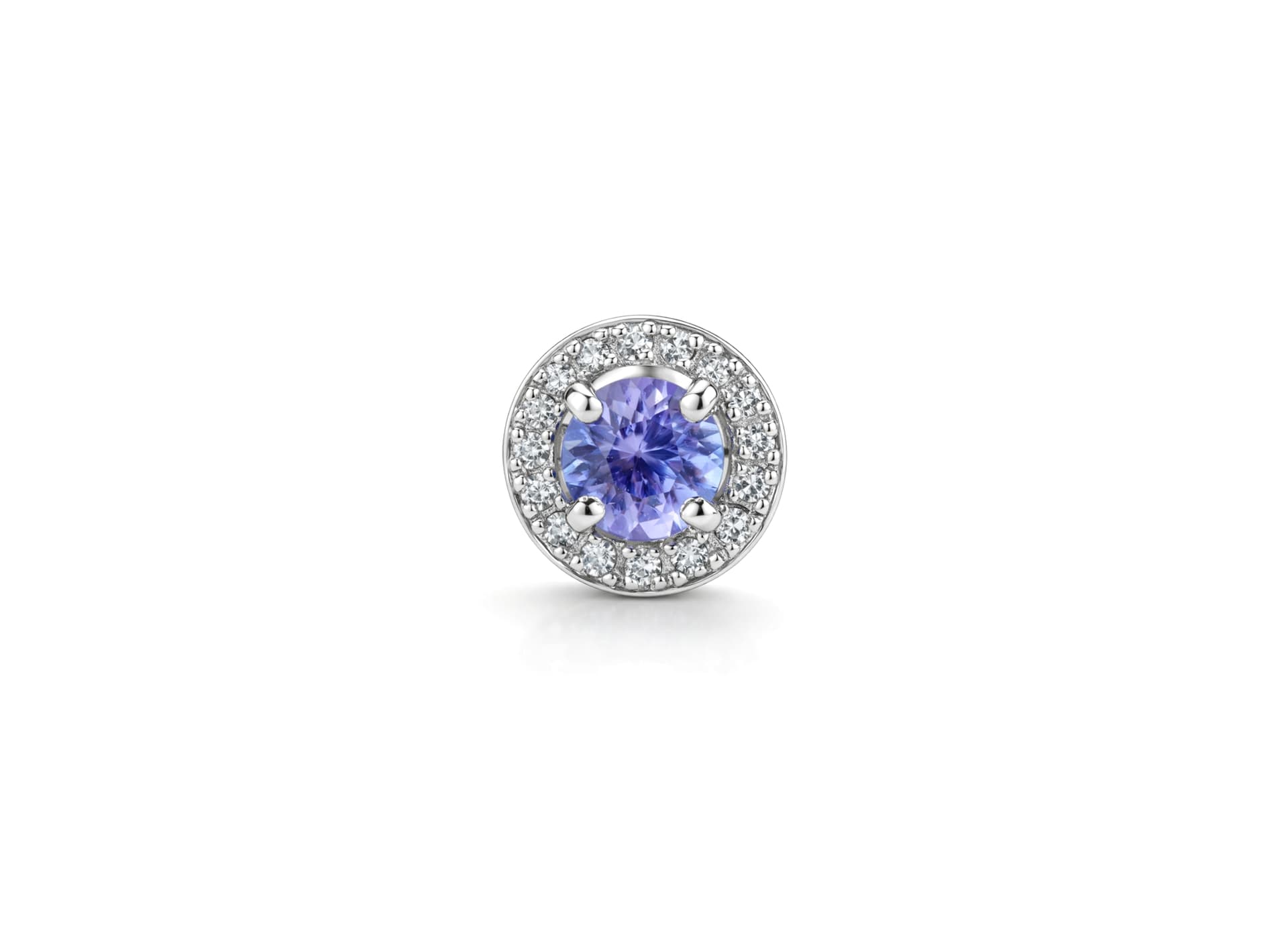 Серьги из золота 585 с танзанитами