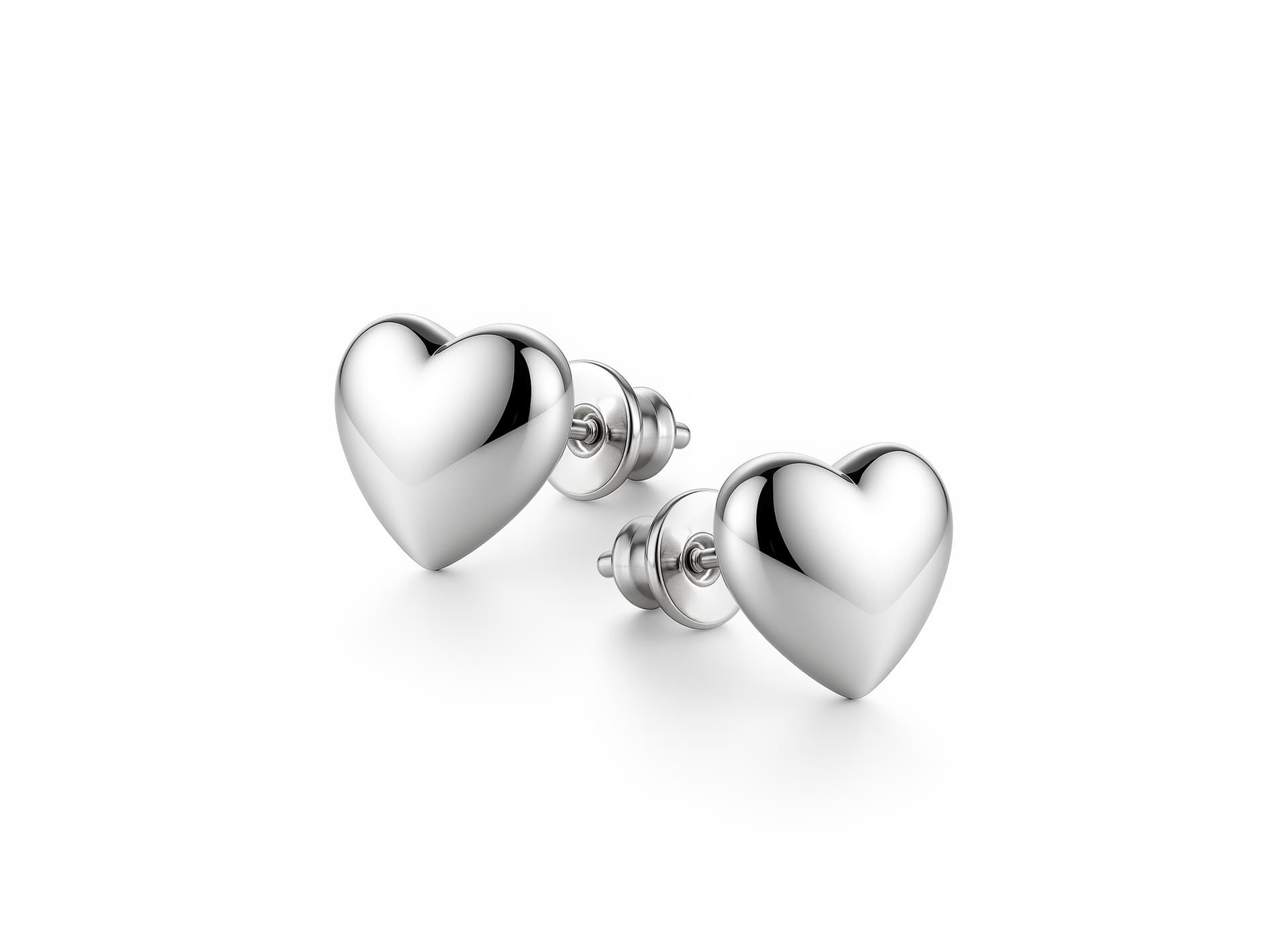Серьги из серебра 925 без вставки