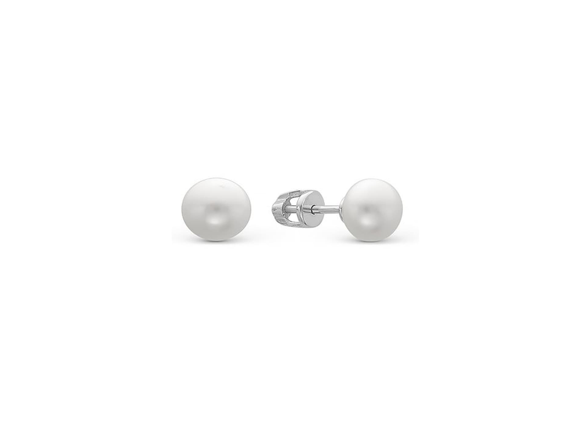 Серьги из серебра 925 с жемчугом