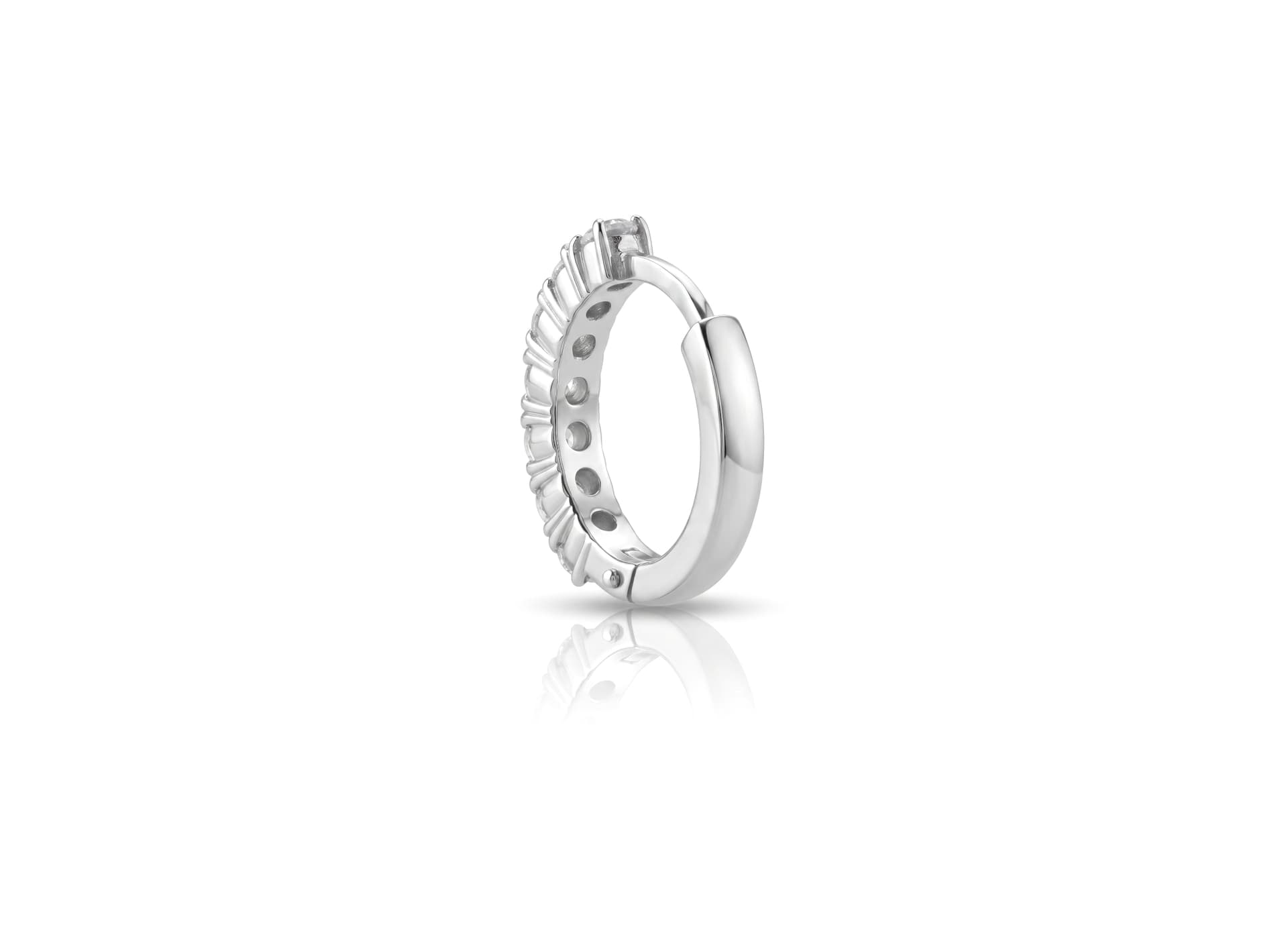 Серьги из серебра 925 с фианитами