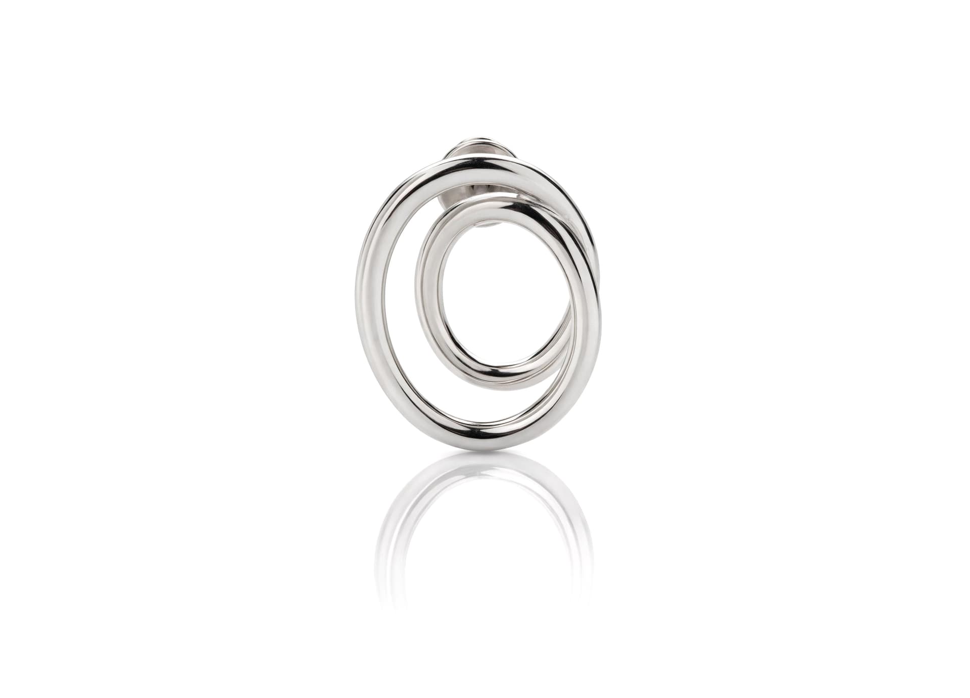 Серьги из серебра 925 без вставки
