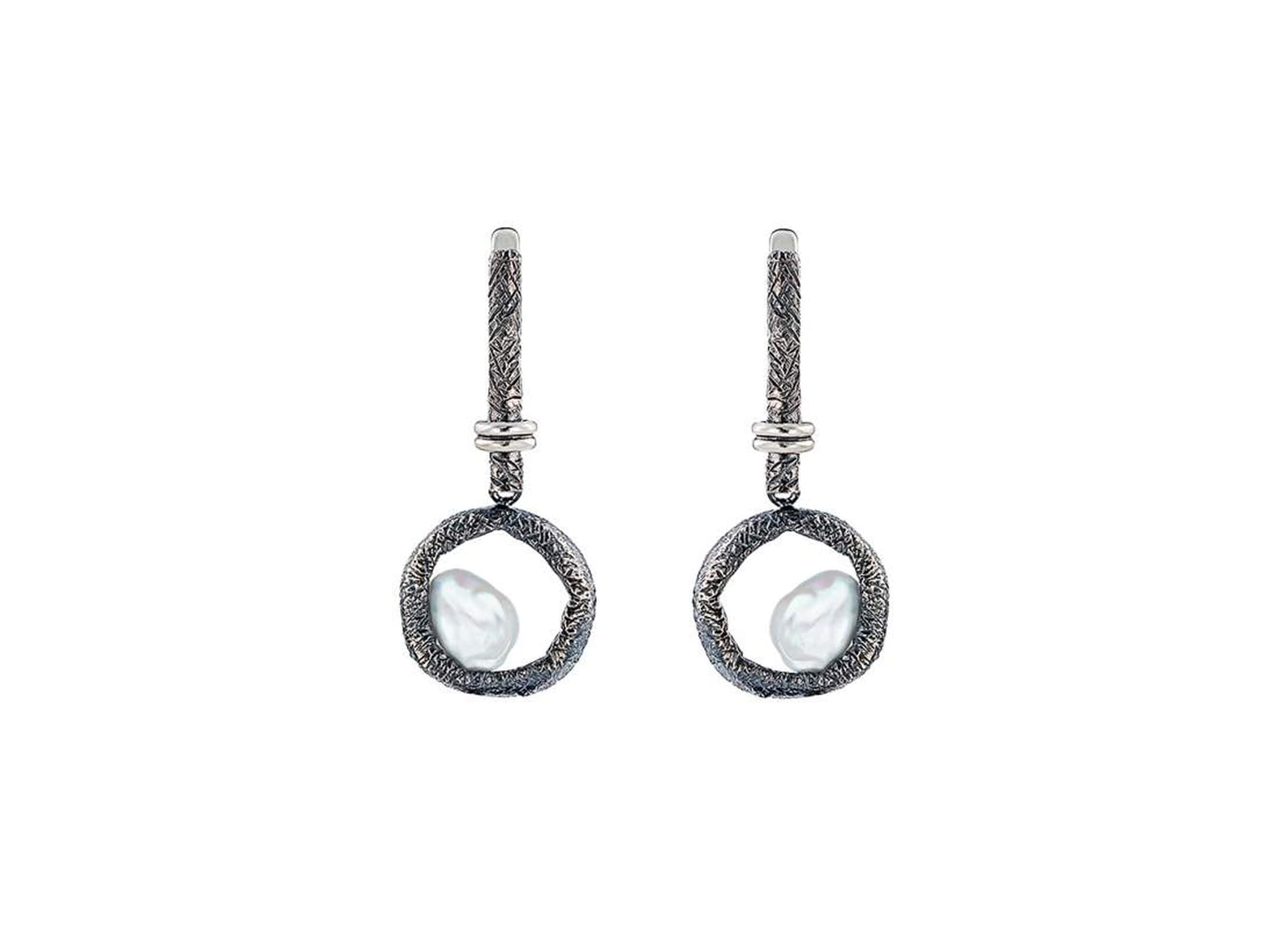 Серьги из серебра 925 с жемчугом