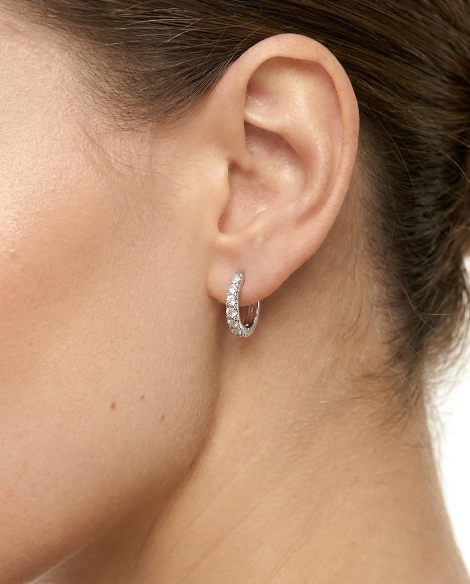 Серьги из серебра 925 с фианитами