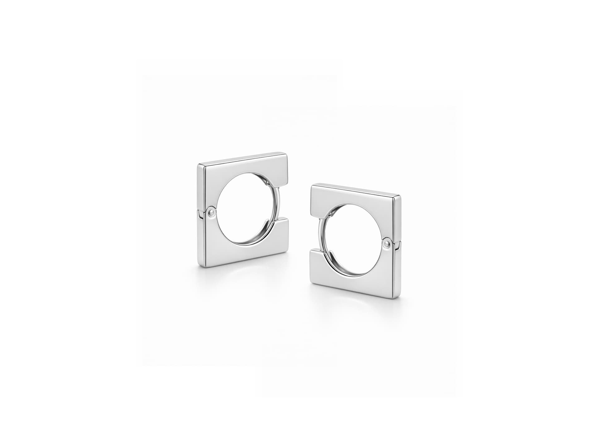 Серьги из серебра 925 без вставки
