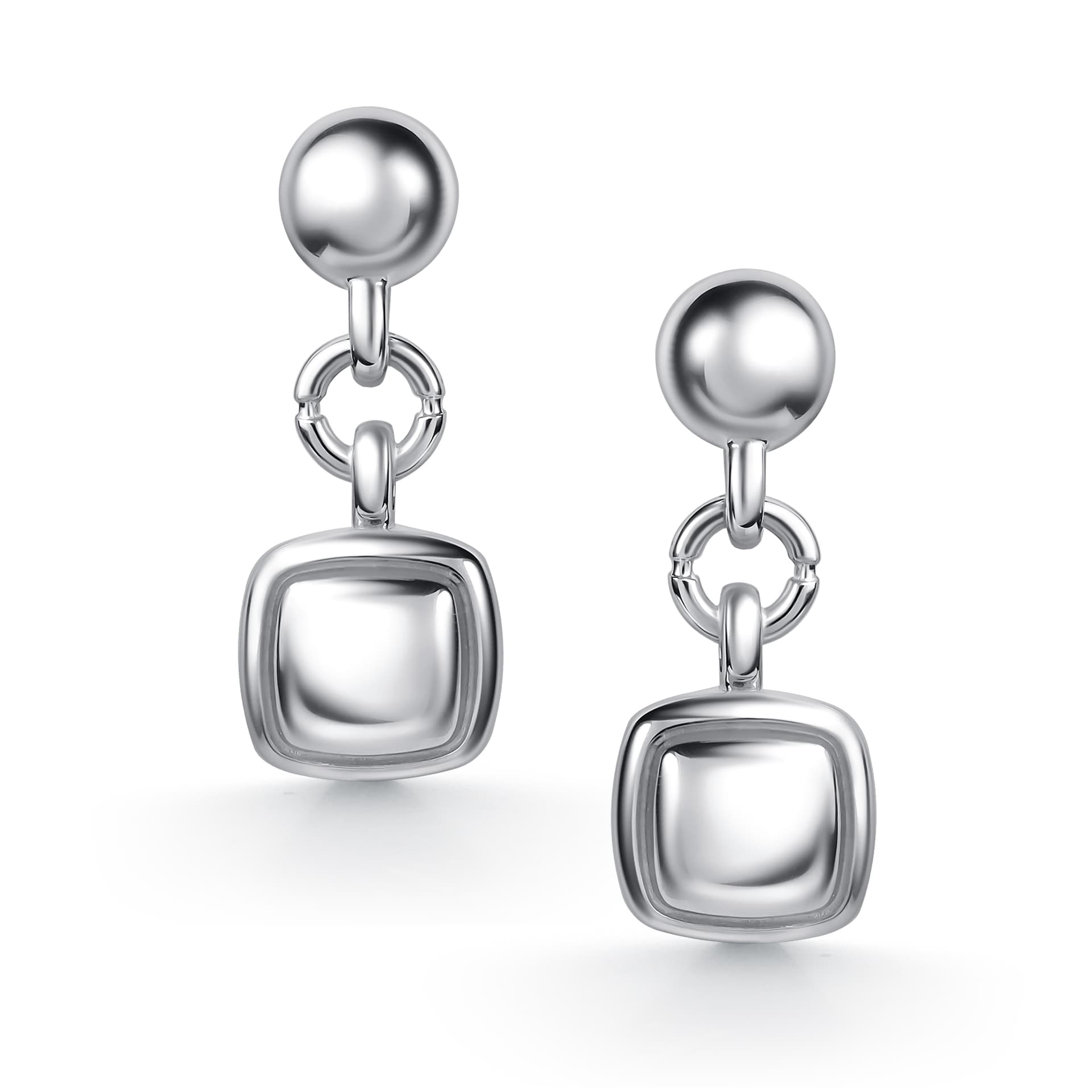Серьги из серебра 925 без вставки