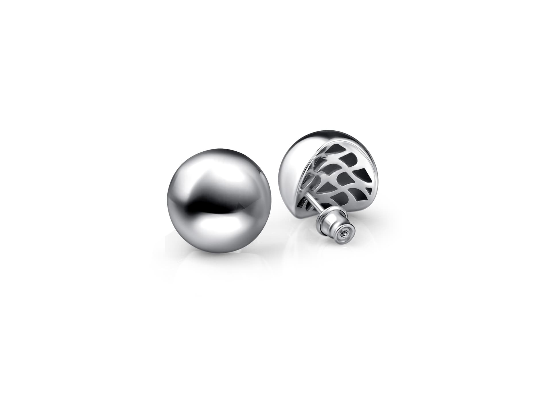 Серьги из серебра 925 без вставки