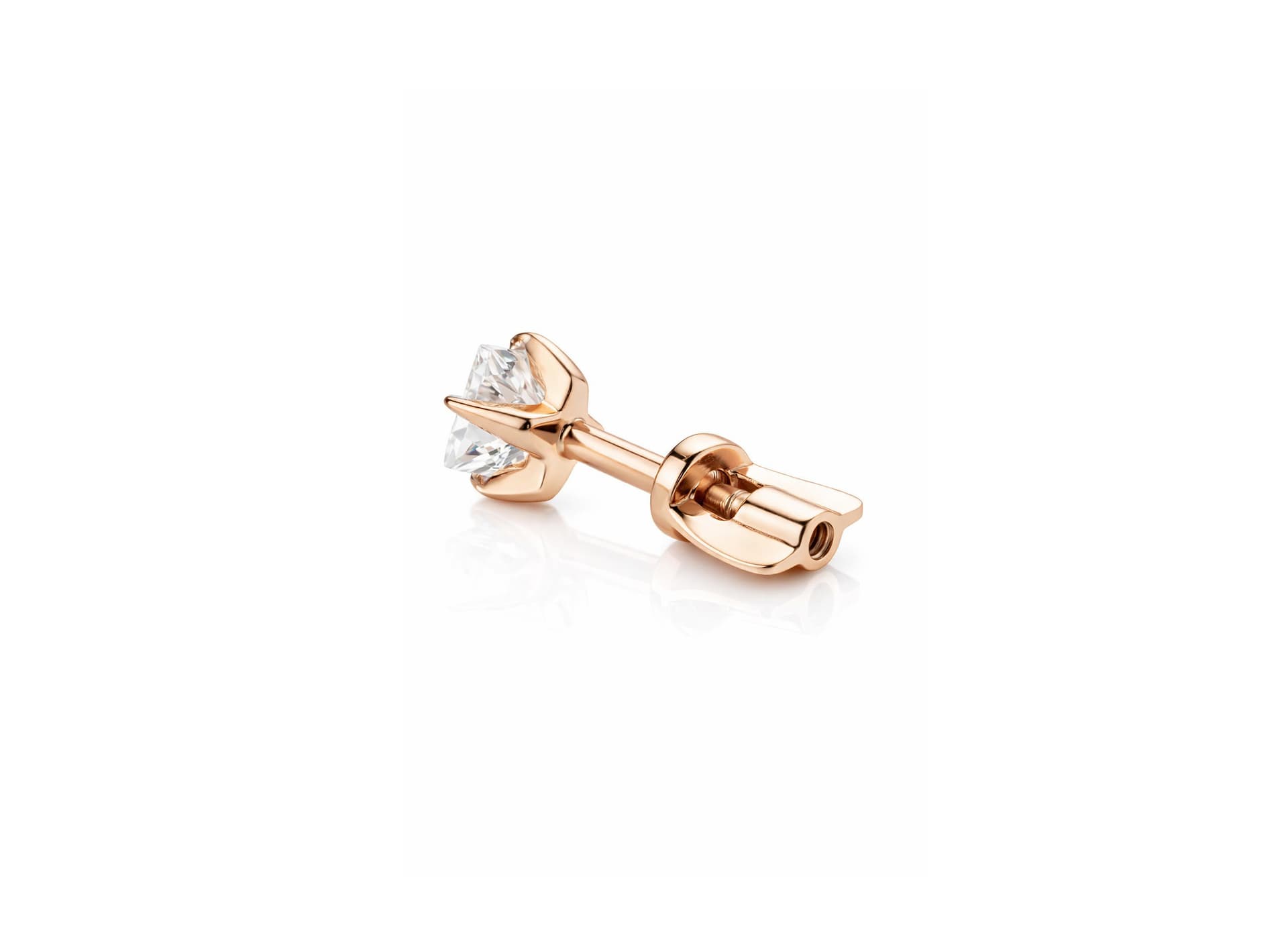 Серьги из золота 585 с фианитами