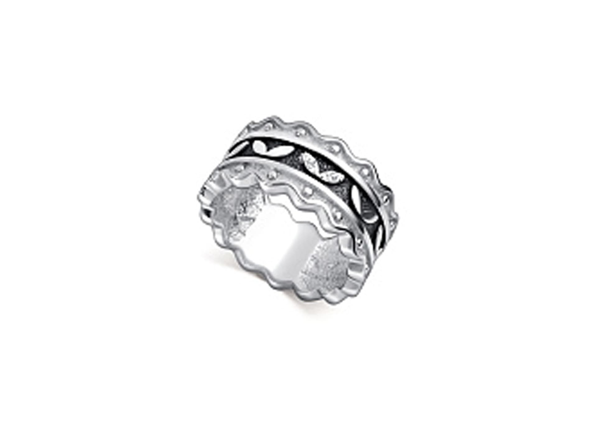 Кольцо из серебра 925 с фианитами