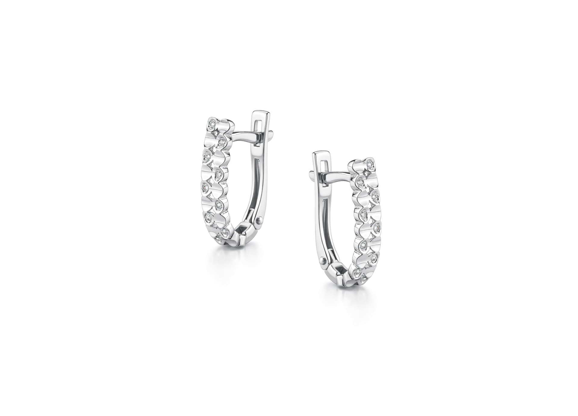 Серьги из золота 585 с бриллиантами