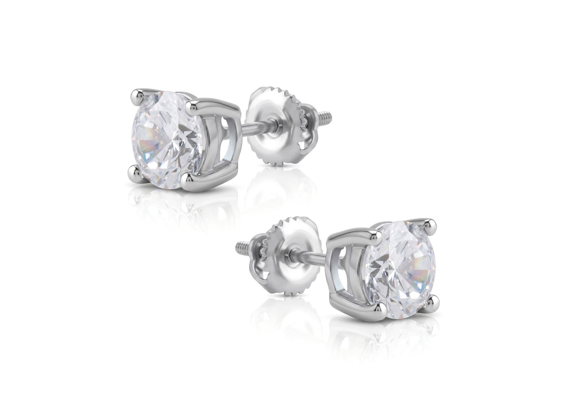 Серьги из серебра 925 с кубическим цирконием