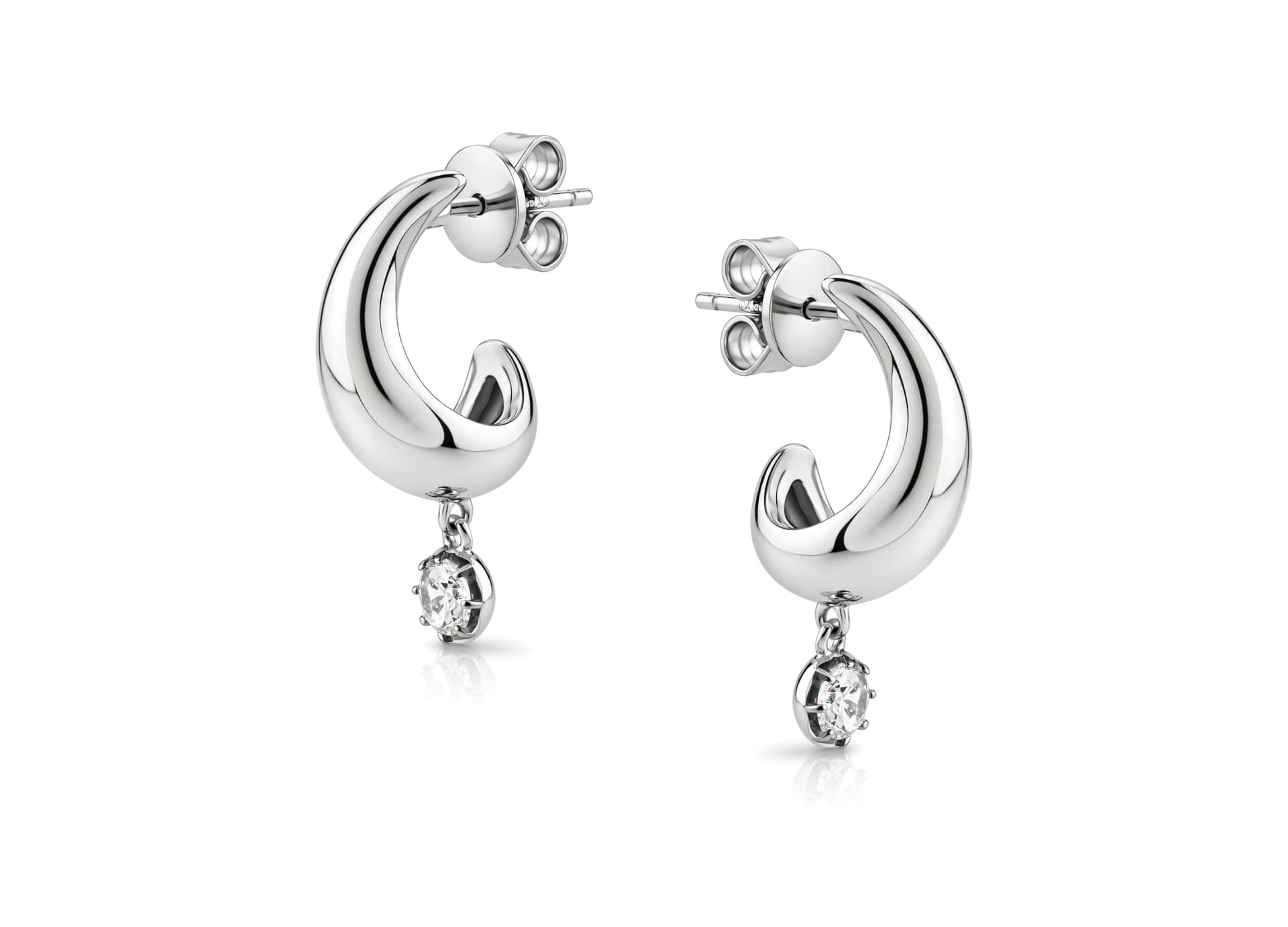 Серьги из серебра 925 с кубическим цирконием