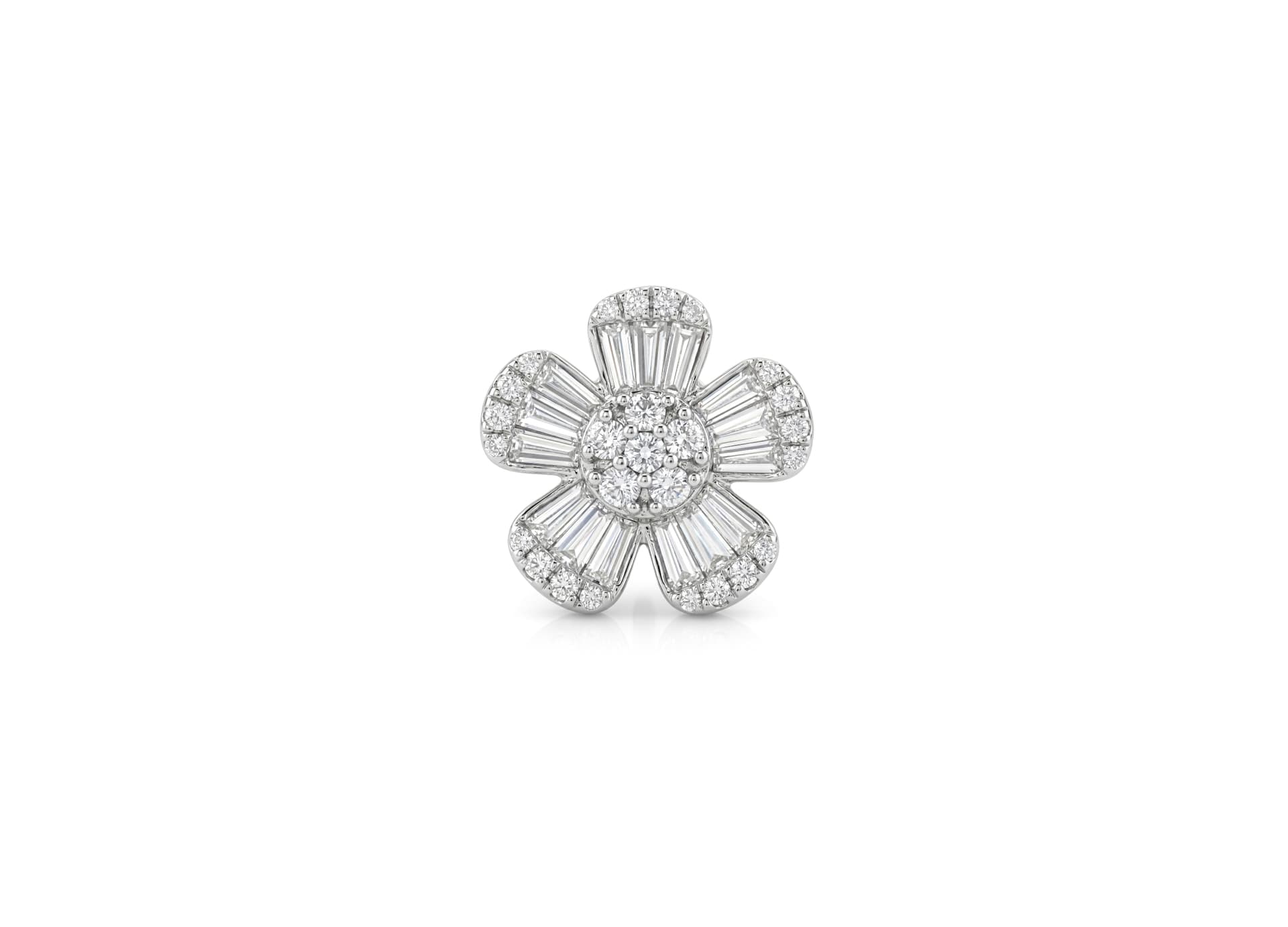 Серьги из золота 585 с бриллиантами