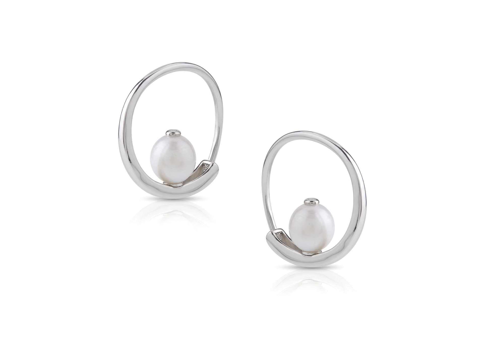 Серьги из серебра 925 с жемчугом