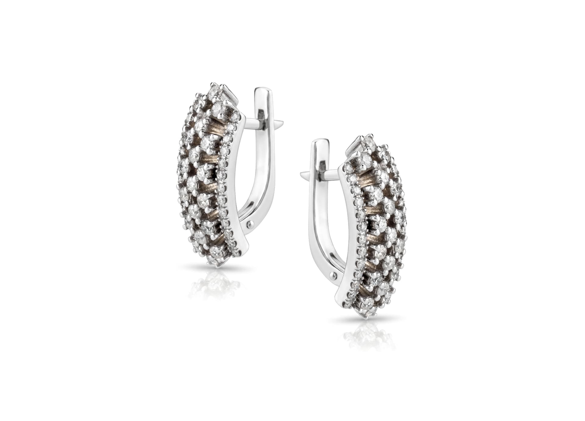 Серьги из золота 585 с бриллиантами