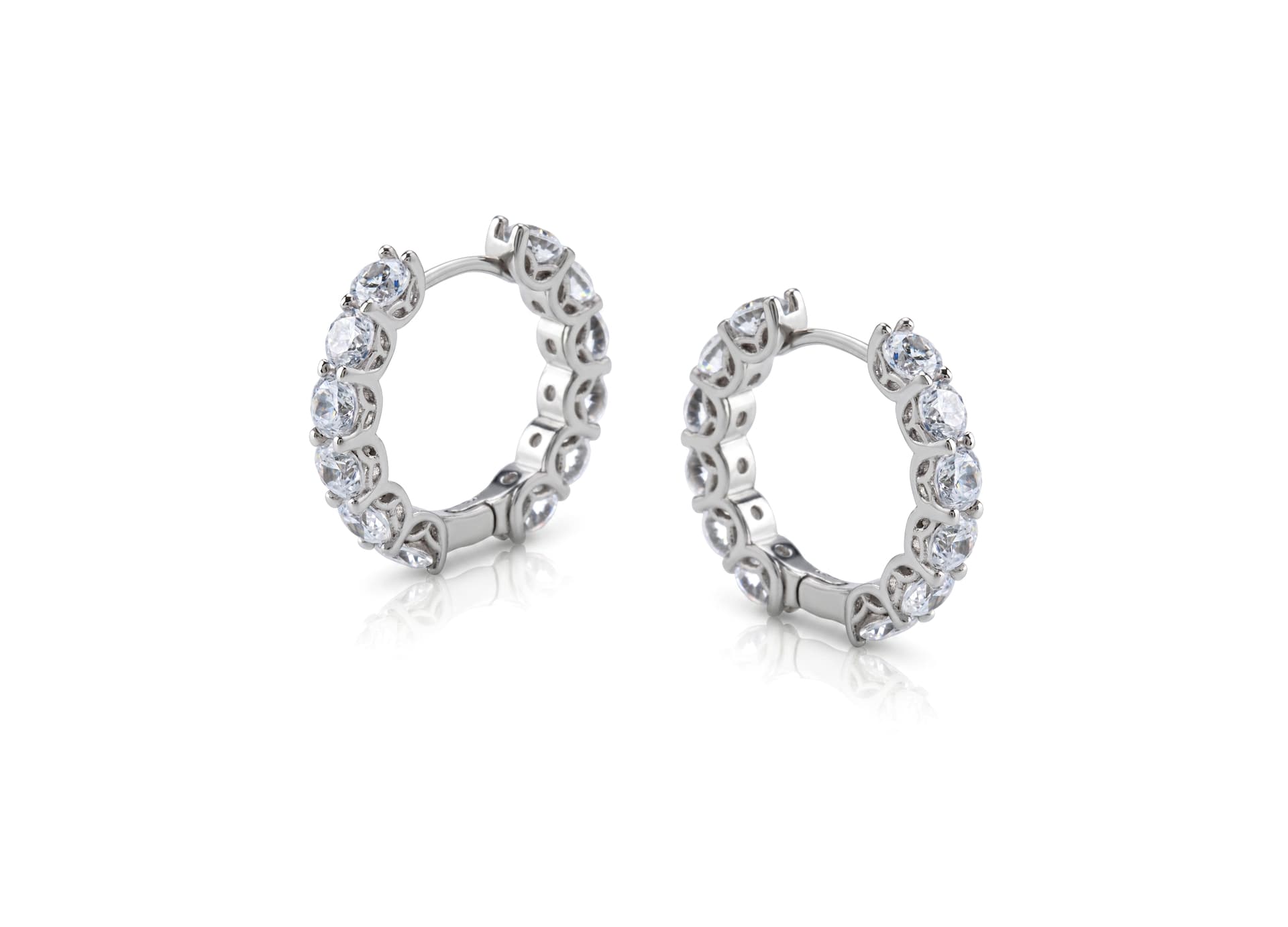 Серьги из серебра 925 с кубическим цирконием