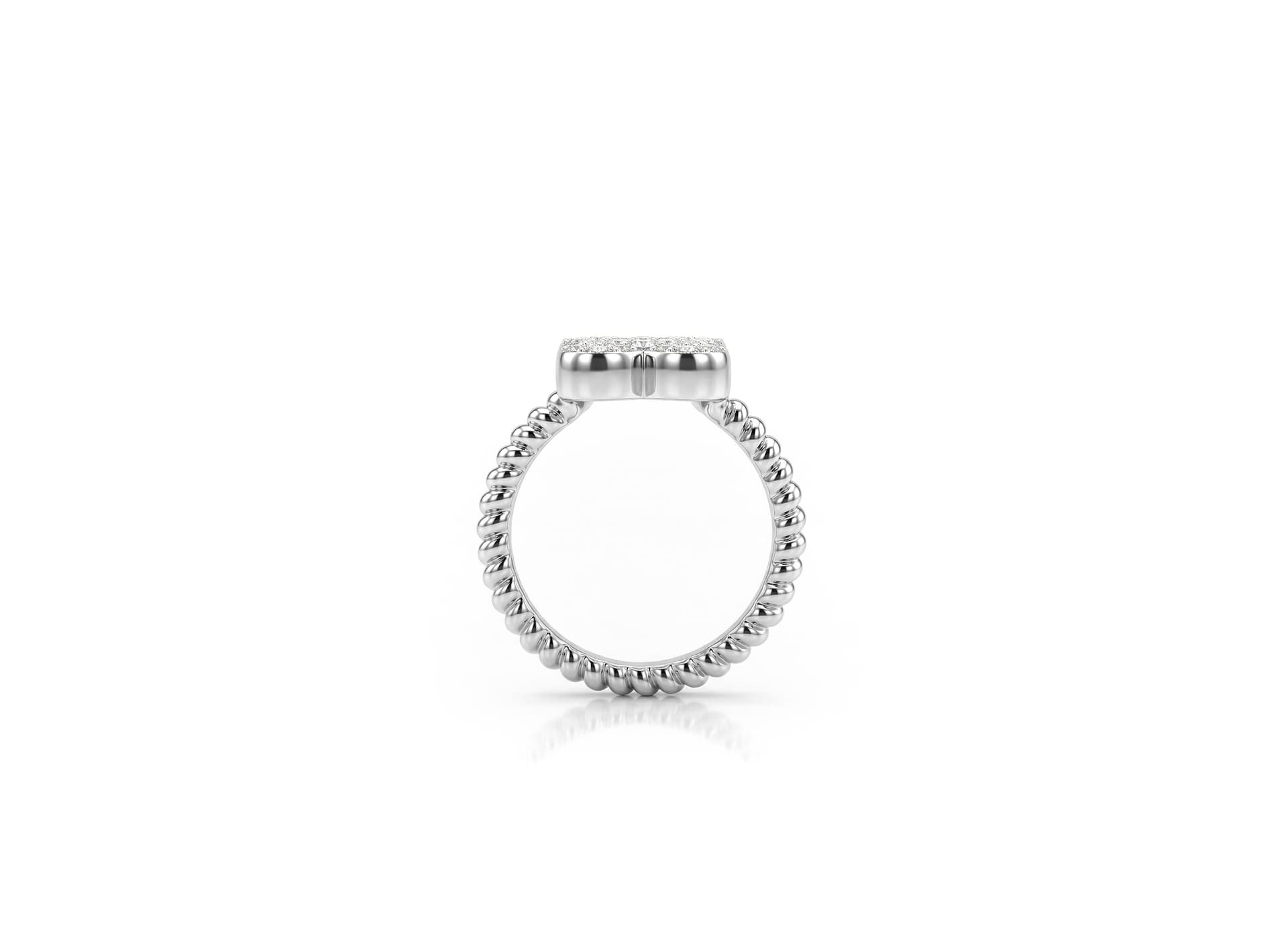 Кольцо из серебра 925 с кубическим цирконием