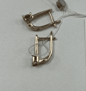 Серьги из золота 585 с бриллиантами