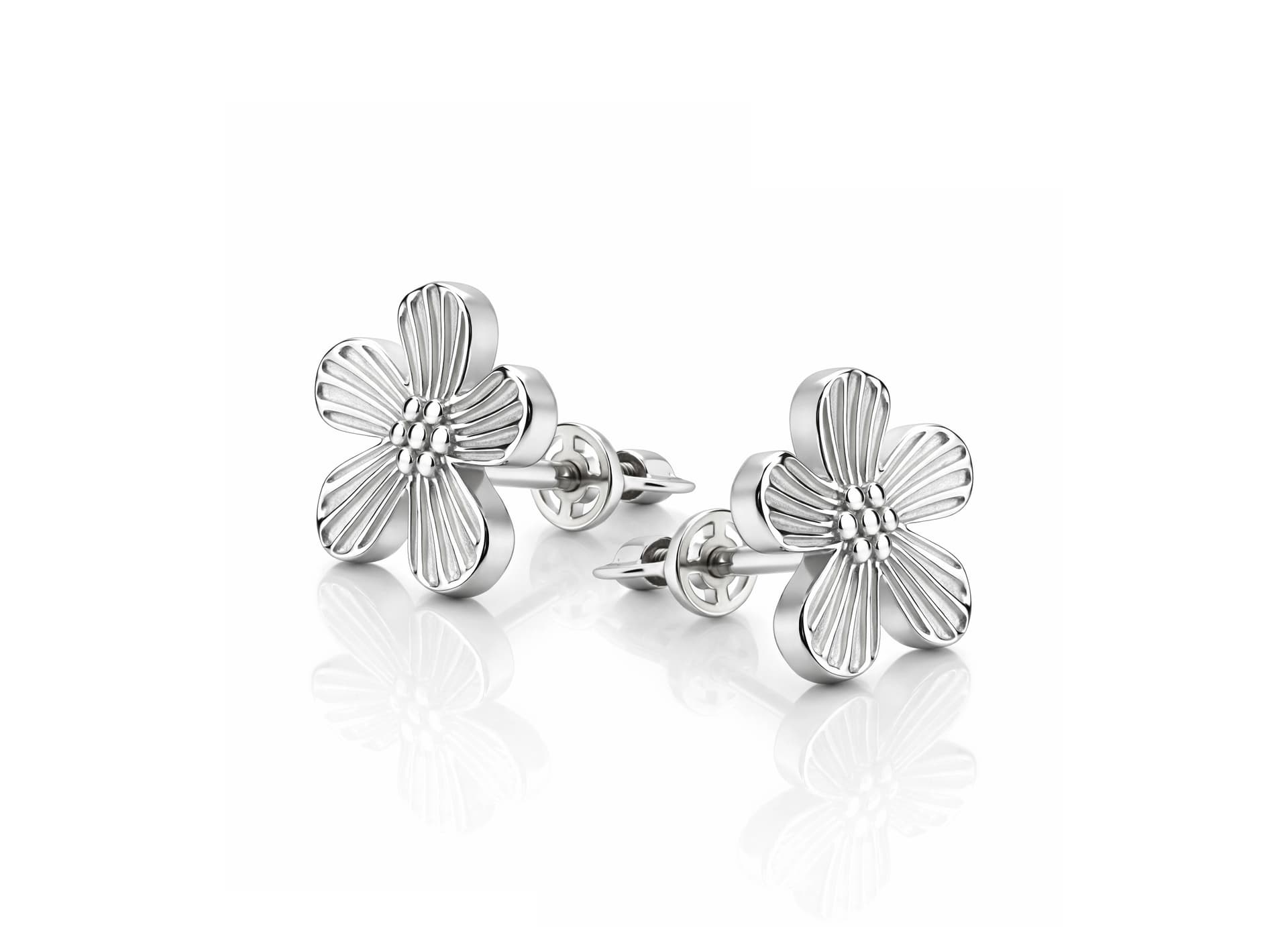 Серьги из серебра 925 без вставки