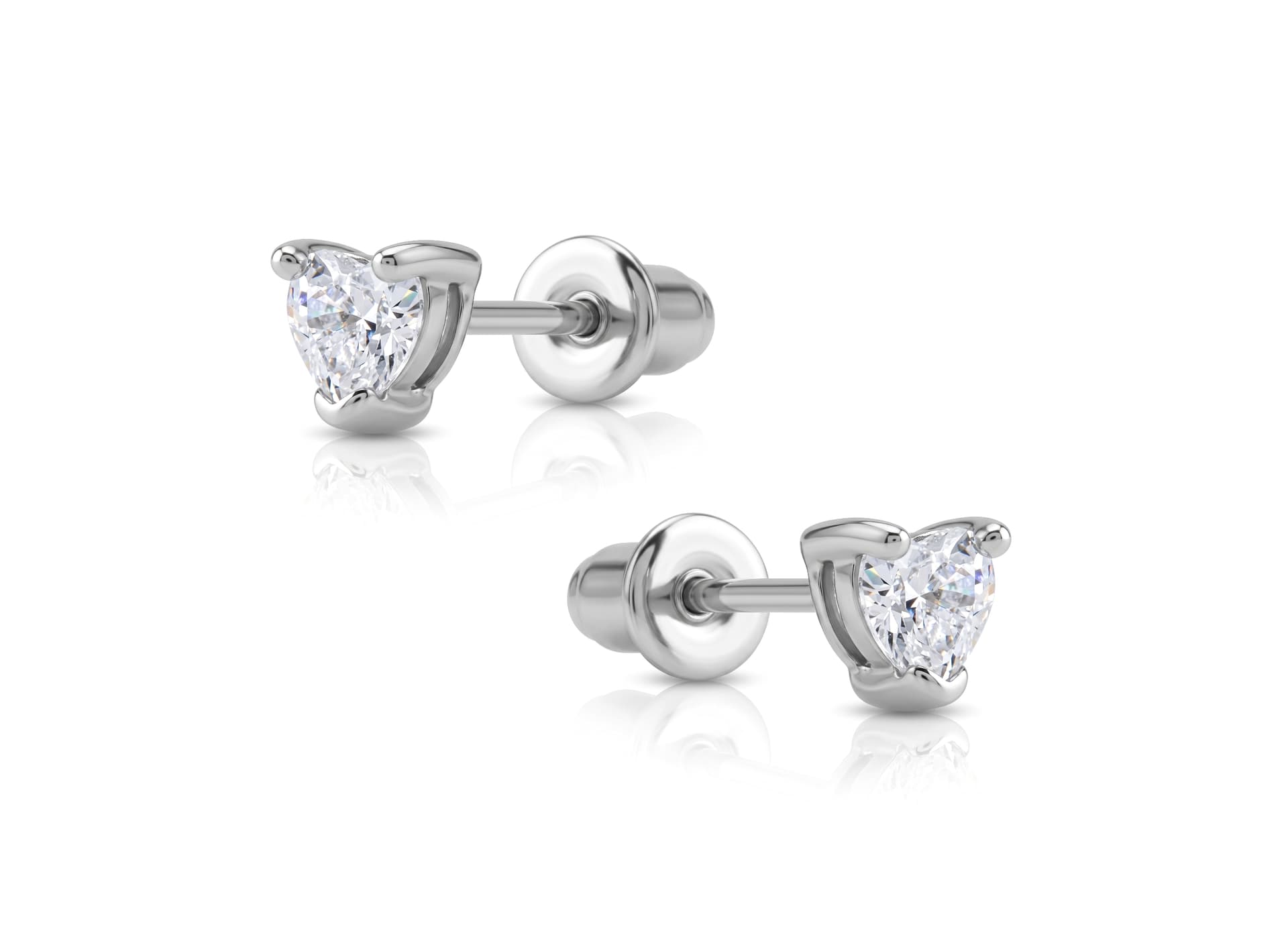 Серьги из серебра 925 с  кубическим цирконием