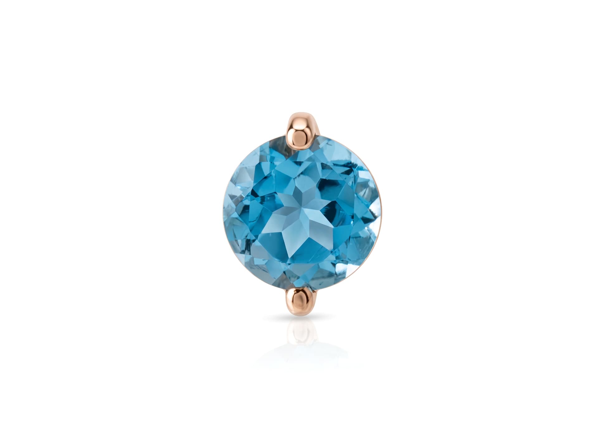 Серьги из золота 585 с топазами
