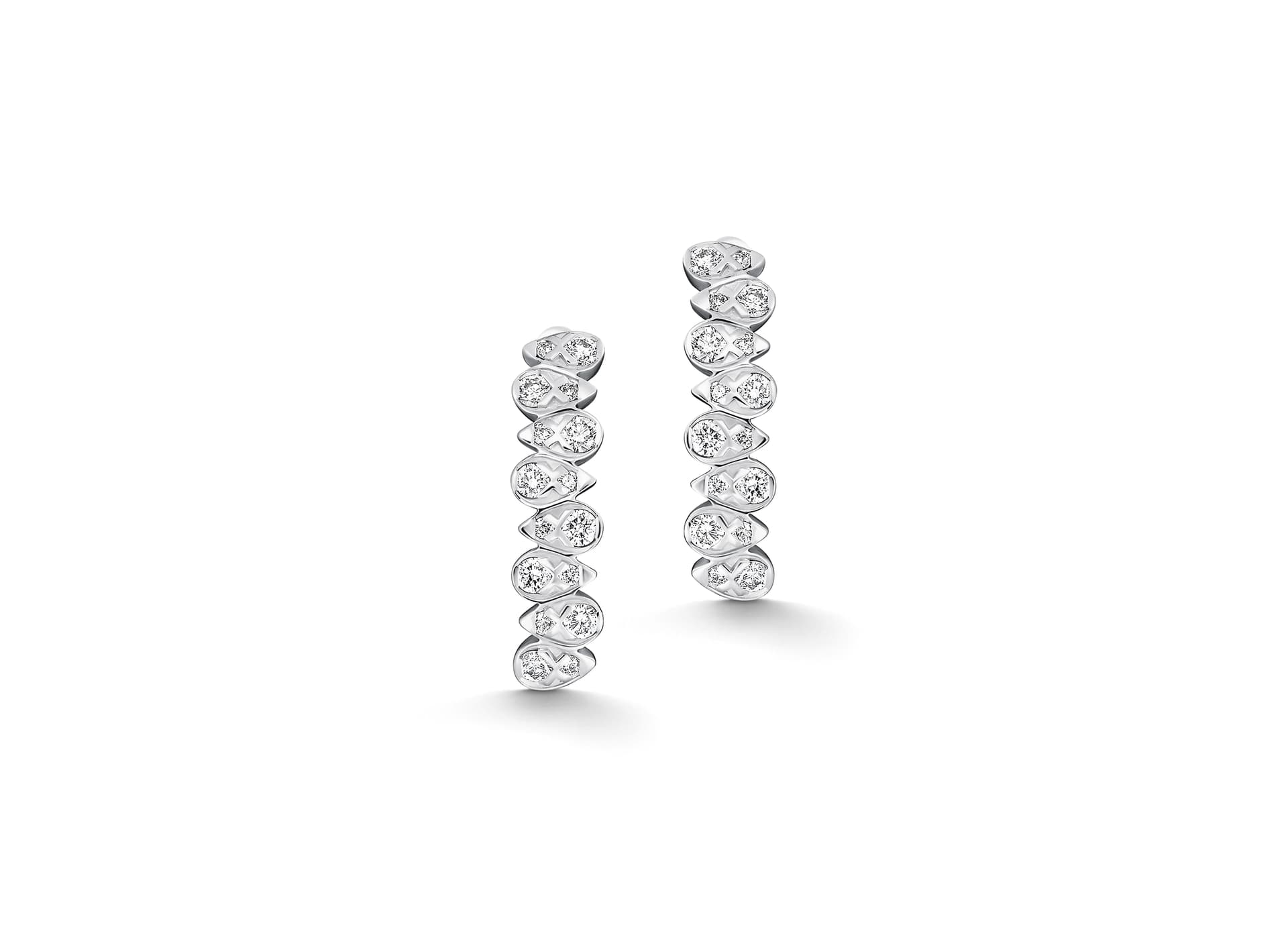 Серьги из золота 585 с бриллиантами
