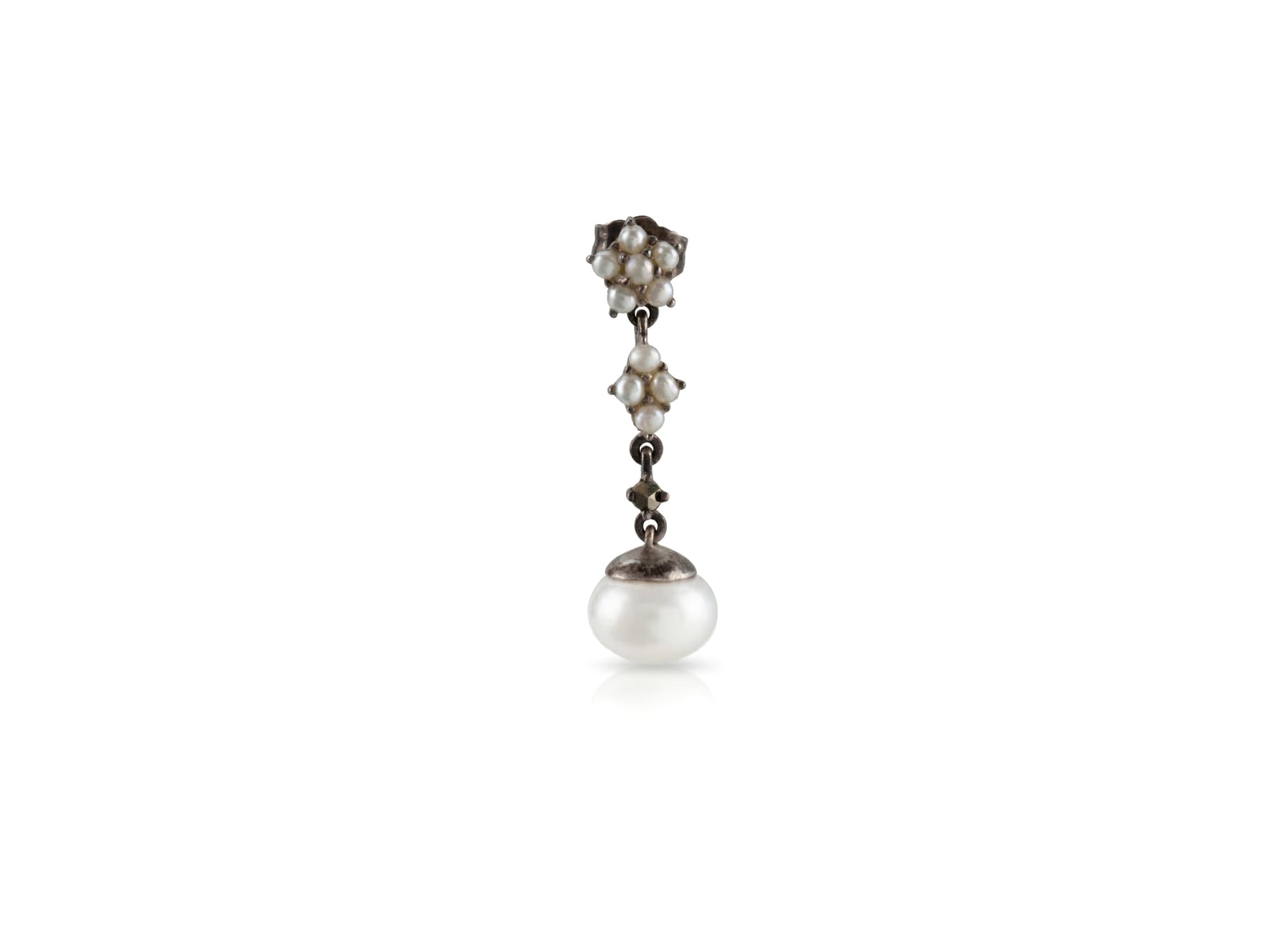 Серьги из серебра 925 с жемчугом
