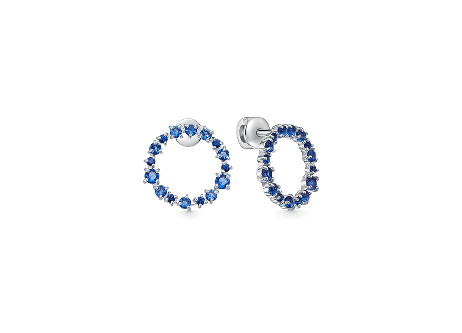 Серьги из серебра 925 с фианитами