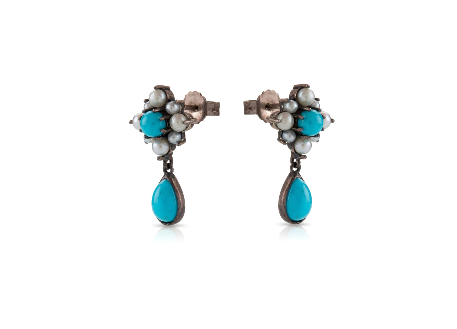 Серьги из серебра 925 с жемчугом