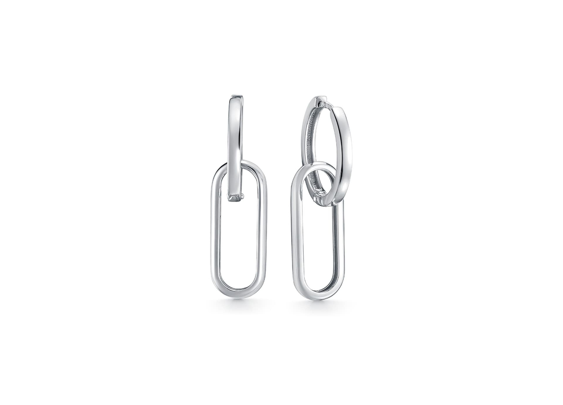 Серьги из серебра 925 без вставки