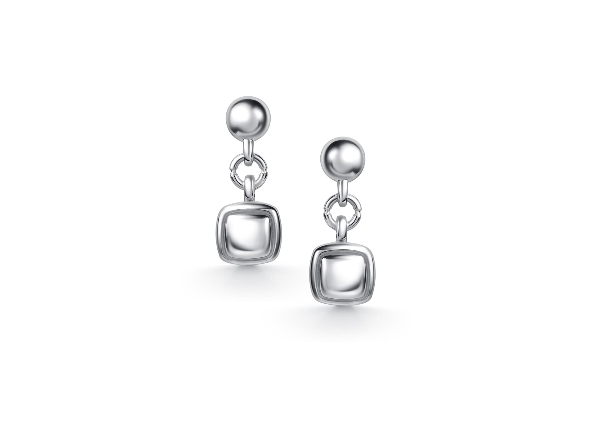 Серьги из серебра 925 без вставки