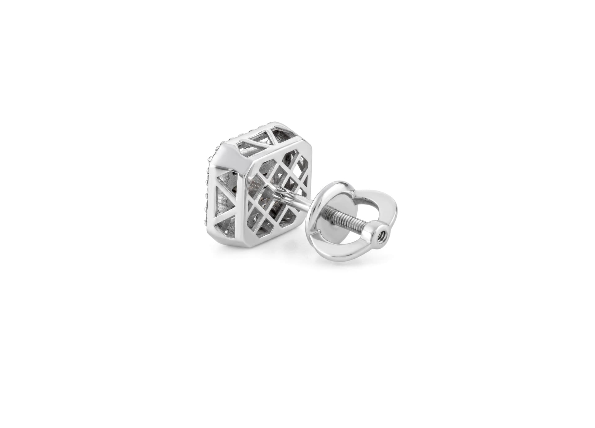 Серьги из золота 585 с бриллиантами